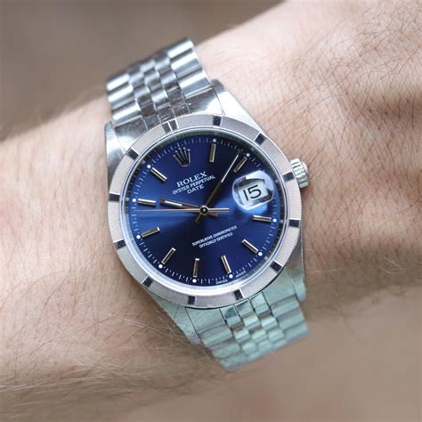 rolex 15210 blue|Rolex 15210 oyster perpetual date.